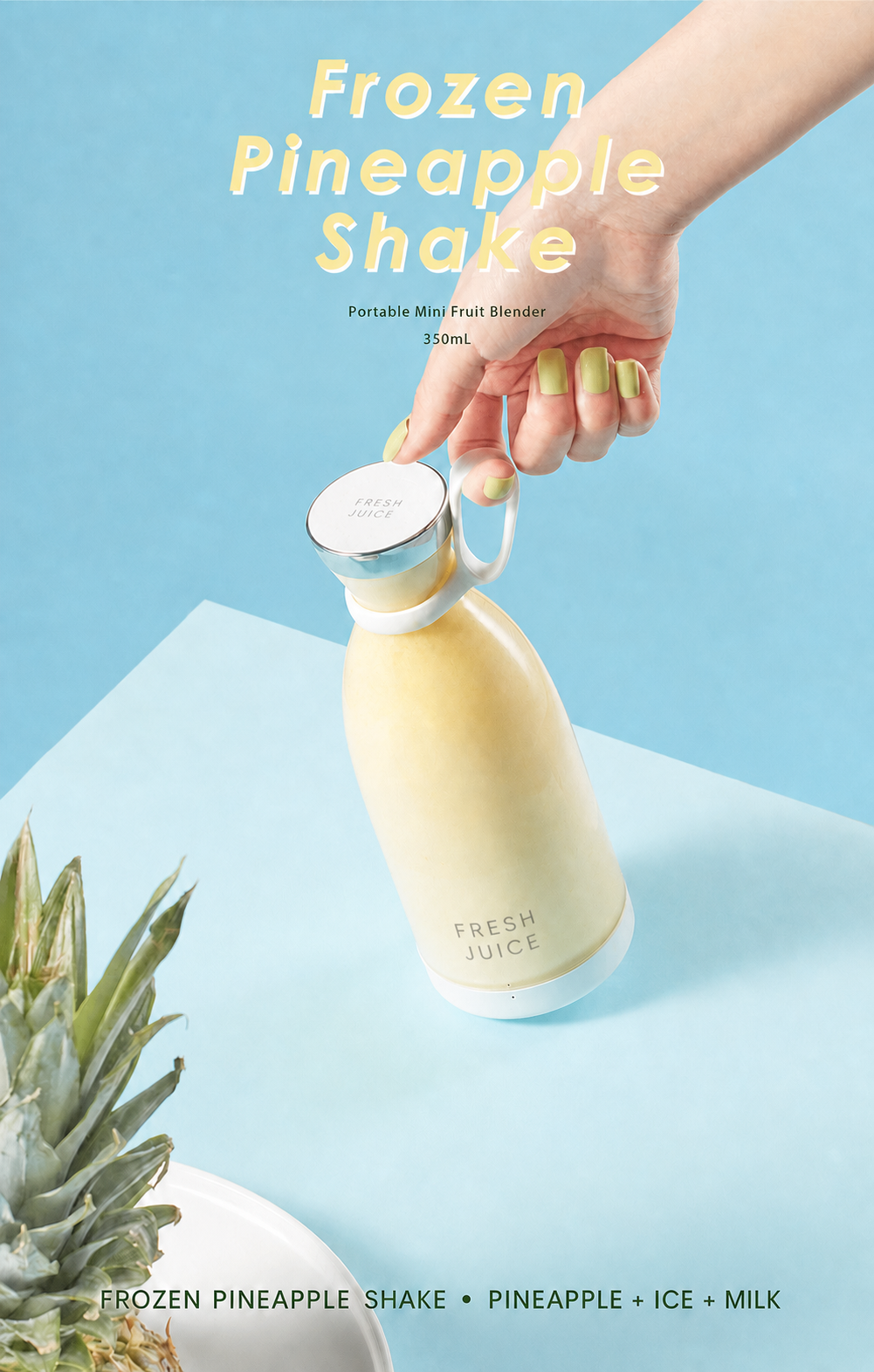 Frozen pineapple shake