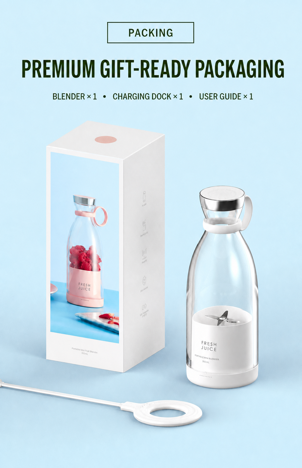 juiceGo premium packaging
